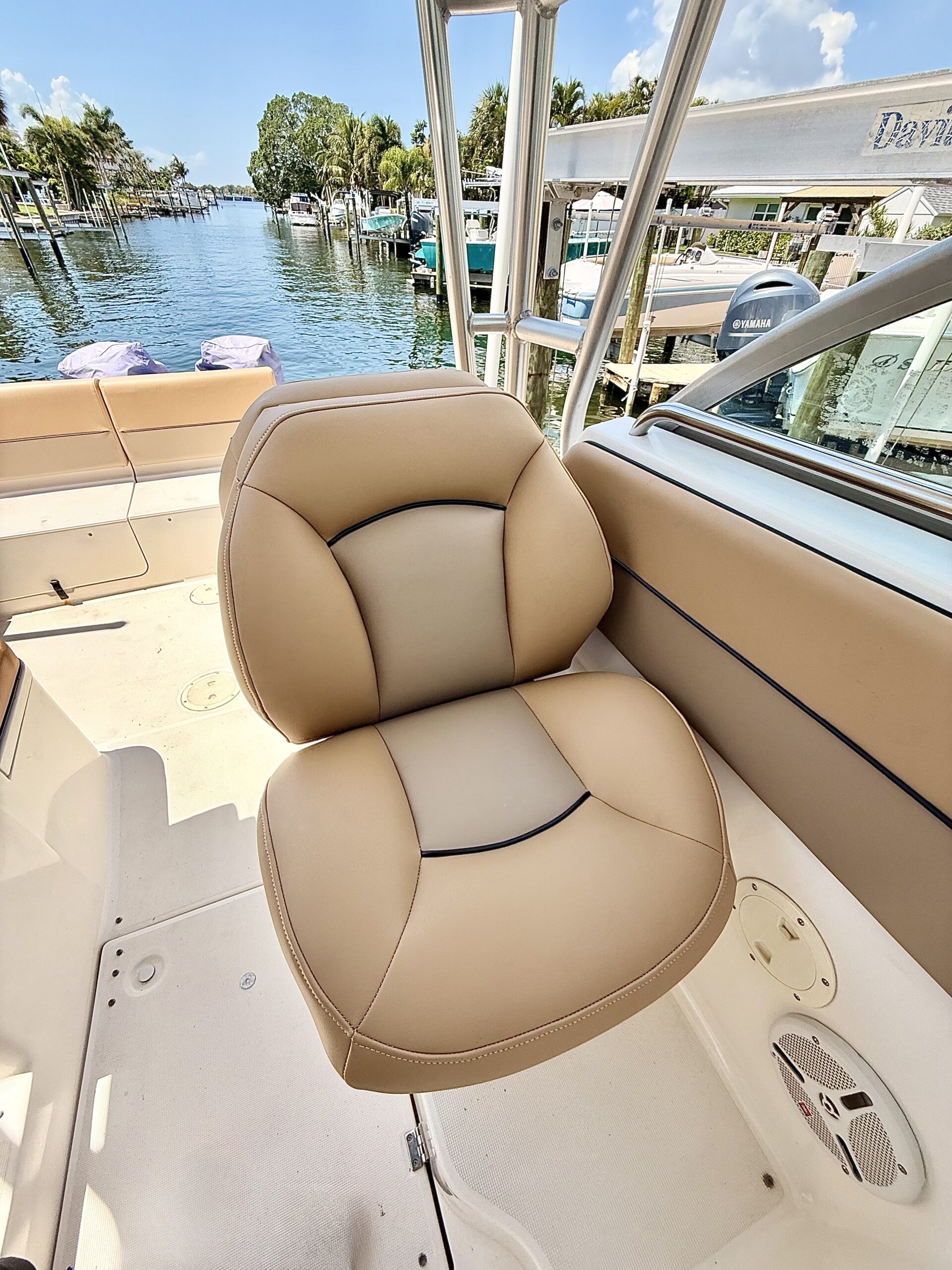 Finished Robalo Boat Upholstery Project